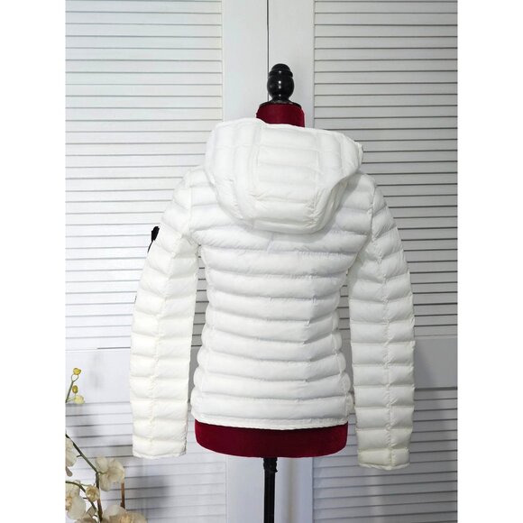 NWT Peuterey Women's Bianco Polyester Quilted Down Jacket Size 40 S 1937 - Picture 6 of 15
